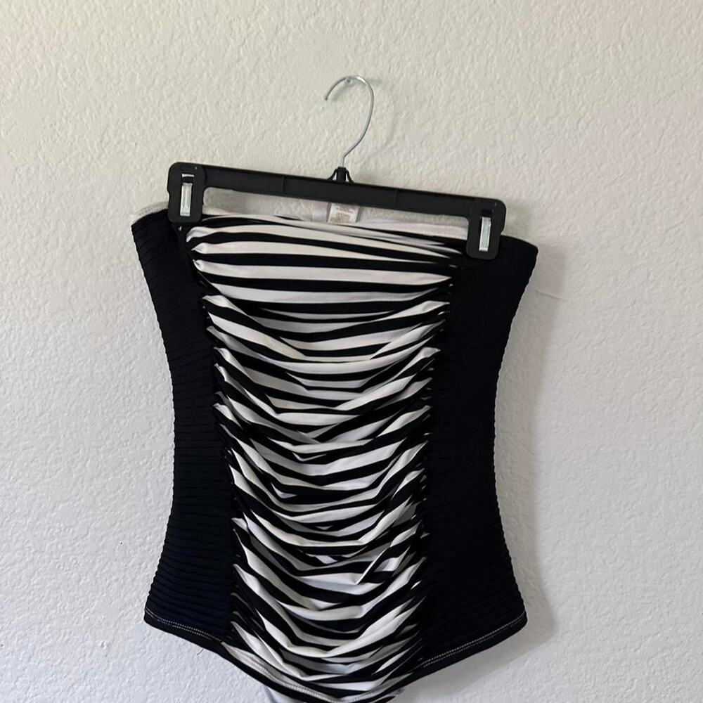 Anne cole black white tube top